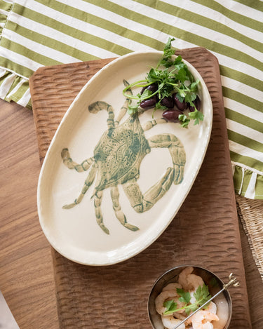 Serving Plate Crab Ceramic - Things I Like Things I Love