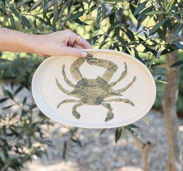 Serving Plate Crab Ceramic - Things I Like Things I Love