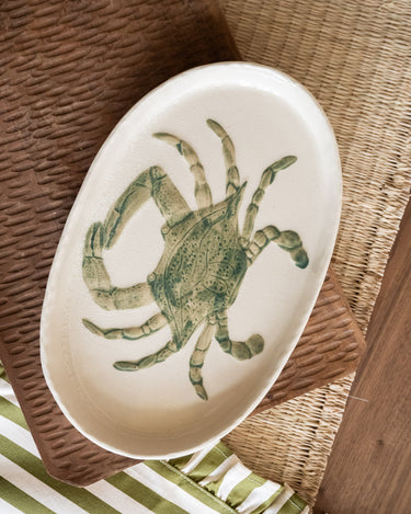 Serving Plate Crab Green - Things I Like Things I Love