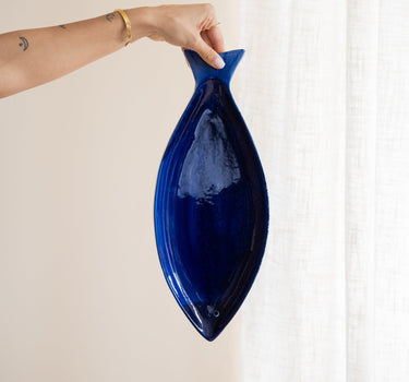 Serving Plate Fish Blue - Things I Like Things I Love
