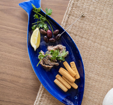 Serving Plate Fish Blue - Things I Like Things I Love