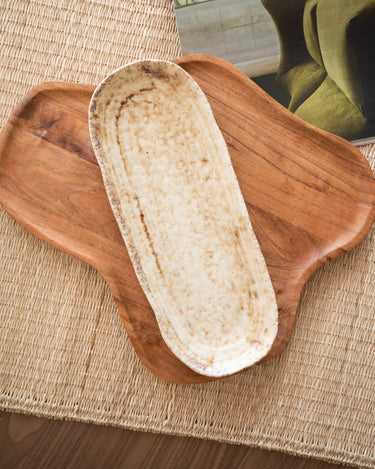 Serving Plate Mila Beige - Things I Like Things I Love