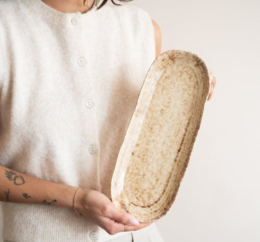 Serving Plate Mila Beige - Things I Like Things I Love