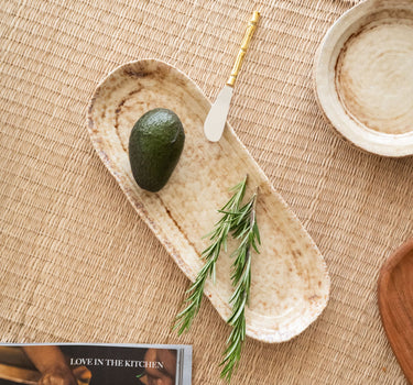 Serving Plate Mila Beige - Things I Like Things I Love