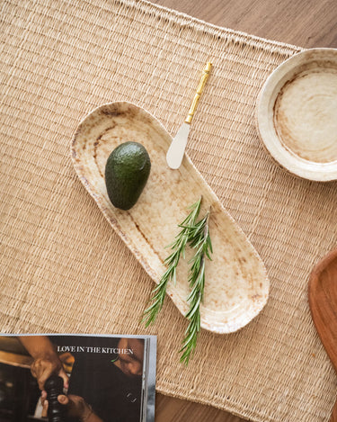 Serving Plate Mila Beige - Things I Like Things I Love