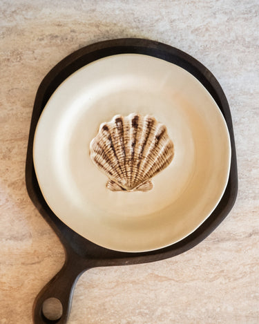 Serving Plate Shell Ceramic - Things I Like Things I Love