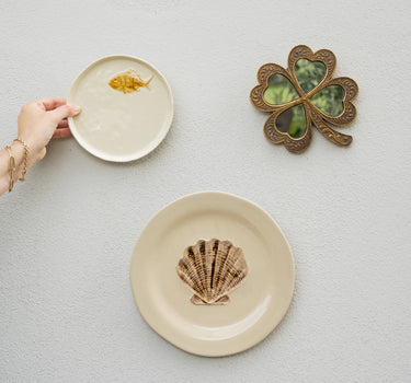 Serving Plate Shell Ceramic - Things I Like Things I Love