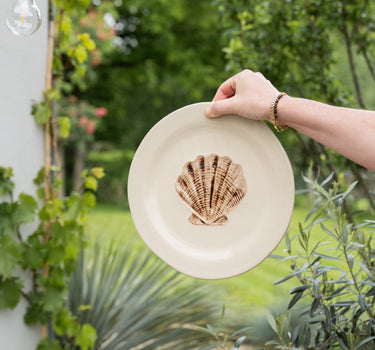Serving Plate Shell Ceramic - Things I Like Things I Love
