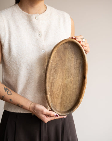 Serving Tray Oval Wood - Things I Like Things I Love