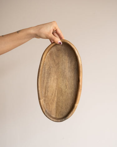 Serving Tray Oval Wood - Things I Like Things I Love