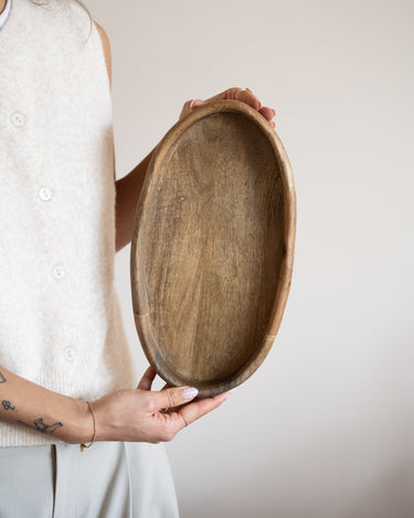 Serving Tray Oval Wood - Things I Like Things I Love