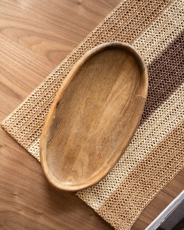Serving Tray Oval Wood - Things I Like Things I Love