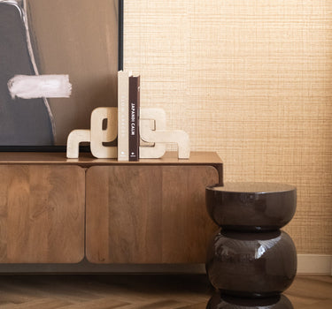 SET OF 2 - Bookend Abstract Beige - Things I Like Things I Love