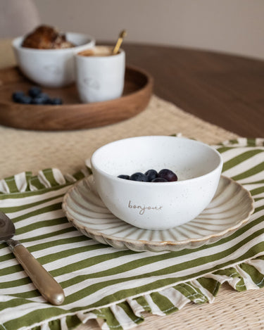 SET OF 2 - Bowl Croissant Bonjour - Things I Like Things I Love