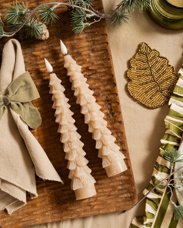 SET OF 2 - Candle LED Pinetree - Things I Like Things I Love