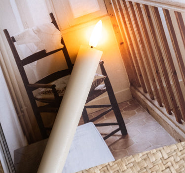 SET OF 2 - Dinner Candle Led Alira Sand - Things I Like Things I Love