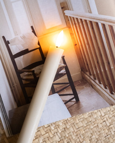 SET OF 2 - Dinner Candle Led Alira Sand - Things I Like Things I Love