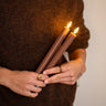 SET OF 2 - Dinner Candle Led Warm Brown - Things I Like Things I Love