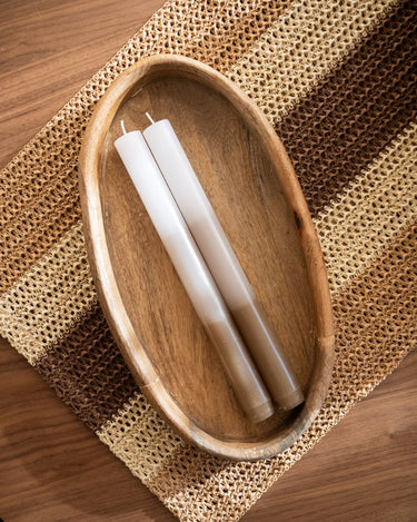 SET OF 2 - Dinner Candle Ombre Brown - Things I Like Things I Love
