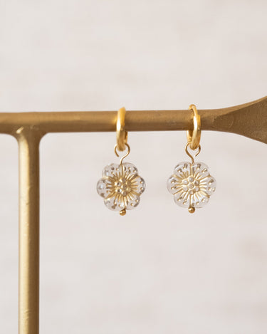 Set of 2 Earring Desert Bloom Hoop Gold - Things I Like Things I Love