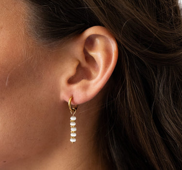 Set of 2 Earring Pegasus Hoop Gold Gold - Things I Like Things I Love