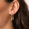 Set of 2 Earrings Chain Olivia Hoop Gold - Things I Like Things I Love