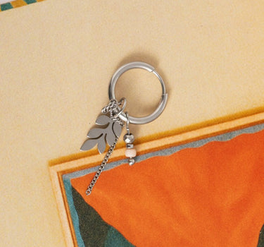 Set Of 2 Earrings Chain Olivia Hoop Silver - Things I Like Things I Love