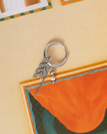 Set Of 2 Earrings Chain Olivia Hoop Silver - Things I Like Things I Love