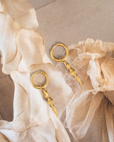 Set Of 2 Earrings Eyecatcher Hoop Gold - Things I Like Things I Love