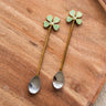 SET OF 2 - Handmade Lucky Clover Teaspoon - Things I Like Things I Love