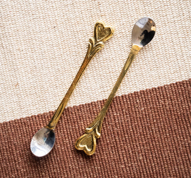 SET OF 2 - Handmade Spoons Hana Heart - Things I Like Things I Love