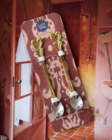 SET OF 2 - Handmade Spoons Hana Heart - Things I Like Things I Love