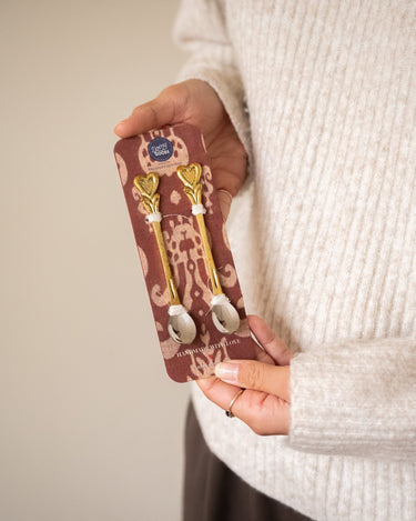 SET OF 2 - Handmade Spoons Hana Heart - Things I Like Things I Love