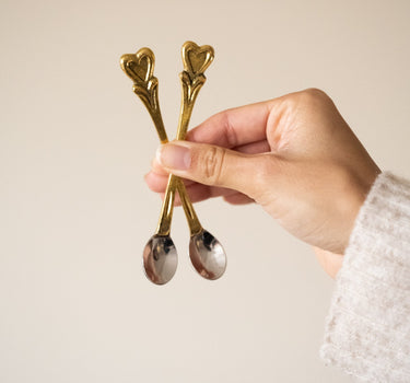 SET OF 2 - Handmade Spoons Hana Heart - Things I Like Things I Love