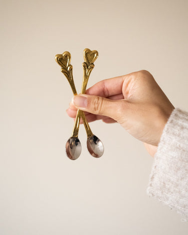SET OF 2 - Handmade Spoons Hana Heart - Things I Like Things I Love