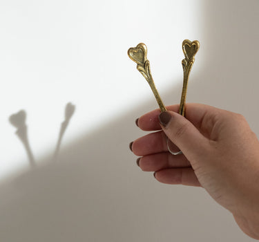 SET OF 2 - Handmade Spoons Hana Heart - Things I Like Things I Love