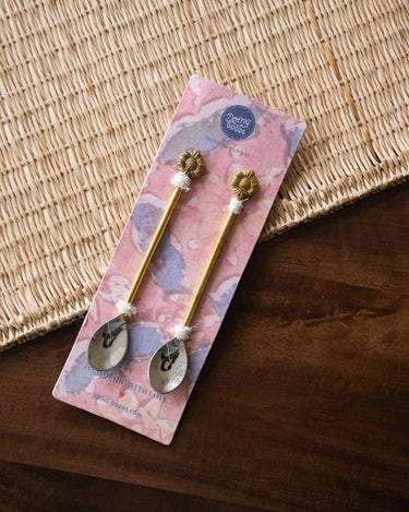 SET OF 2 - Handmade Sunflower Spoons - Things I Like Things I Love