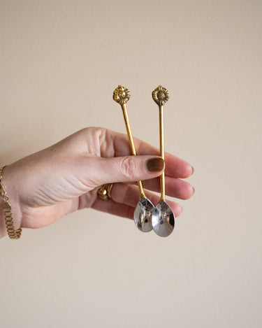 SET OF 2 - Handmade Sunflower Spoons - Things I Like Things I Love