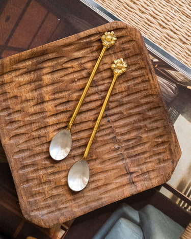 SET OF 2 - Handmade Sunflower Spoons - Things I Like Things I Love