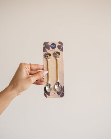 SET OF 2 - Handmade Teaspoon Valery Violet - Things I Like Things I Love
