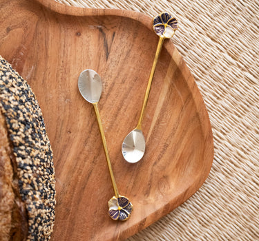 SET OF 2 - Handmade Teaspoon Valery Violet - Things I Like Things I Love