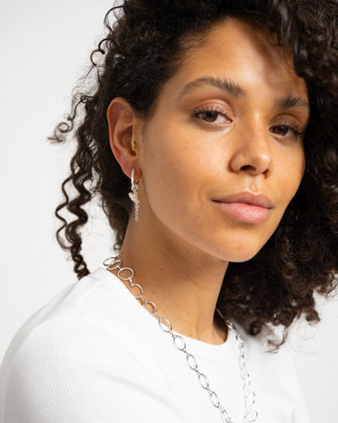 Set Of 2 Hoop Abbey Silver - Things I Like Things I Love