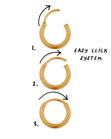 Set of 2 Hoop Arancia Gold - Things I Like Things I Love