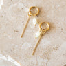Set Of 2 Hoop Cain Water Drop Gold - Things I Like Things I Love