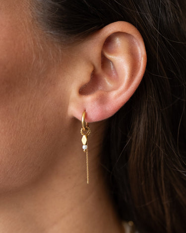 Set Of 2 Hoop Chain Medusa Gold - Things I Like Things I Love