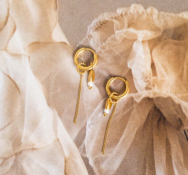 Set Of 2 Hoop Chain Medusa Gold - Things I Like Things I Love