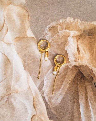 Set Of 2 Hoop Chain Medusa Gold - Things I Like Things I Love