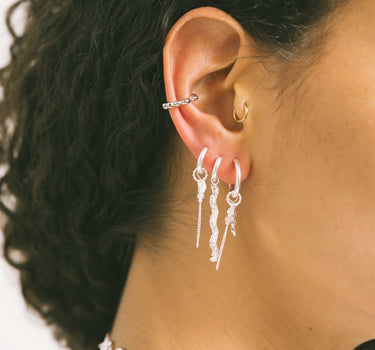 Set Of 2 Hoop Chain Medusa Silver - Things I Like Things I Love