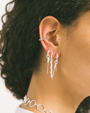 Set Of 2 Hoop Chain Medusa Silver - Things I Like Things I Love