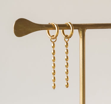 Set of 2 Hoops Bones Gold - Things I Like Things I Love